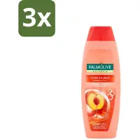 Palmolive 3 x - Naturals - 2in1 Shampoo - Perzik - Hydra Balance - 350 ml - 2 In 1 Shampoo - Haar Reinigen - Haar Hydrateren - Perzik Extract - Haar Verzorgen