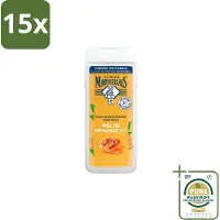 Le Petit Marseillais 15 x – Douche & Bad – Honing – 650 ml - Grootverpakking - Douche En Bad - Honing - Huid Verzorging - Schuim - Zachte Huid