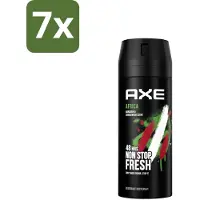 Axe 7 x – Deodorant – Africa – 150 ml - Africa Deodorant Bodyspray - Fris Blijven - Geurbescherming - Zink-technologie - 48 Uur Bescherming