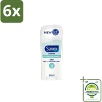 Sanex – Deodorant Stick – Dermo Active Freshness – 65 ml - Voordeelverpakking - 6 stuks - Deodorantstick - Frisheid