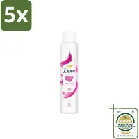 Dove 5 x – Deodorant Spray – Glow Up – 200 ml - Grootverpakking - Anti-transpirant Spray - Zweetvermindering - Geurvermindering - Fris - Bloemig