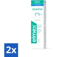 Elmex 2 x Tandpasta Sensitive Gentle White 75 ml - Tandpasta - Mondhygiëne - Tanden Witte - Tandvleesbescherming - Bacteriënverwijdering