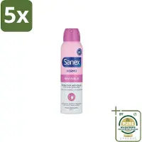 Sanex 5 x – Deodorant Spray – Dermo Invisible – 150 ml - Grootverpakking - Onzezichtbare Deodorant - Deodorant Spray - Transpiratieregulatie - Huidbescherming - Strepenvoorkomend