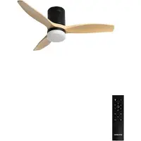 Create - Stille 40W plafondventilator met technische ABS bladen in verschillende maten - S - Met licht - Afstandsbediening - WIND CALM