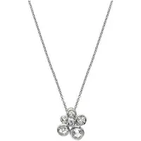 Hot Diamonds TENDER DP1083 ZILVEREN KETTING MET DIAMANT EN WITTE TOPAAS 1 STUK
