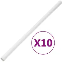 vidaXL Kabelgoten met klemmen Ø30 mm 10 m PVC