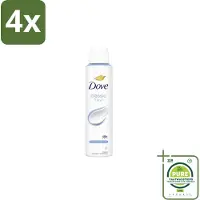 Dove – Deodorant Spray – Classic Fresh – 200 ml - Voordeelverpakking - 4 stuks - Anti-transpirant spray - Oksel verzorging
