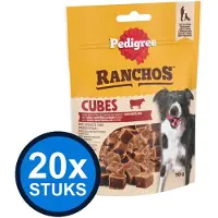 Pedigree 20x - Ranchos Cubes Rund - Hondensnacks - 70 g