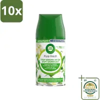 Air Wick 10 x Freshmatic - Luchtverfrisser Navulling - Pure Jasmijn & Witte Bloemen - 250ml - Grootverpakking - Luchtverfrisser - Geurverspreider - Jasmijn Geur - Witte Bloemen Geur - Geurintensiteit