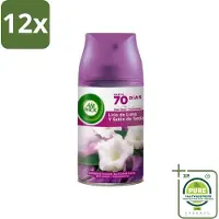 Air Wick - Luchtverfrisser Navulling - Maan Lelie - Automatische Spray - 250 ml - Voordeelverpakking - 12 stuks - Maanlelie - Geur