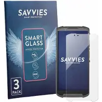 Savvies 3 Stuks Screenprotector - geschikt voor Newland MT95 Kambur Pro III - beschermfolie glas transparant
