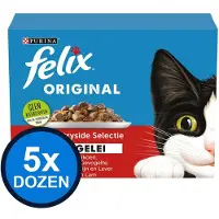 Felix 5x - Original Countryside Selectie in Gelei - Kattenvoer Natvoer - 12x85g