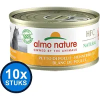 Almo Nature 10x HFC - Kipfilet - Kattenvoer Natvoer - 70g
