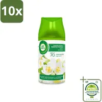 Air Wick 10 x Freshmatic - Luchtverfrisser - Navulling Automatische Spray - Jasmijn en Witte Bloemen - 250ml - Grootverpakking - Luchtverfrisser - Geur - Jasmijn - Witte Bloemen - Automatische Spray