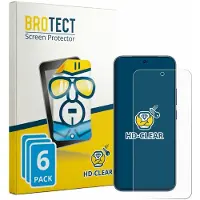 BROTECT - Screenprotector voor Vivo Y600 Turbo - Folie Beschermfolie transparant 6 Stuks