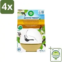 Air Wick Decosphere - Luchtverfrisser - Vanille & Kamperfoelie - 75ml - Voordeelverpakking - 4 stuks - Luchtverfrisser - Vanille geur