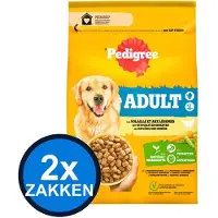 Pedigree 2x - Droog Adult Kip - Hondenvoer Droogvoer - 2.6 kg