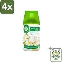 Air Wick Freshmatic - Luchtverfrisser - Navulling Automatische Spray - Jasmijn en Witte Bloemen - 250ml - Voordeelverpakking - 4 stuks - Jasmijn - Witte bloemen