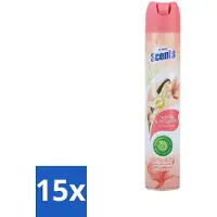 At Home 15 x - Scents - Luchtverfrisser - Vanilla & Magnolia - Verwijdert Vieze Geurtjes - 400 ml - Luchtverfrisser - Geur - Vieze Geurtjes - Geur Neutraliseren - Geur Verspreiding