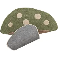 Bloomingville MINI - Mushroom Rug - Green - Wool
