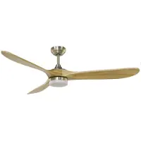 CristalRecord Plafondventilator Nine big Ø 152 cm hout mat chroom