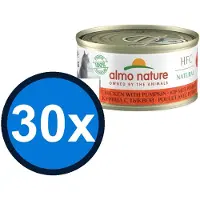 Almo Nature 30x HFC - Kip & Pompoen - Kattenvoer Natvoer - 70g