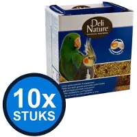 Deli Nature 10x - eivoer grote parkiet/papegaai 800gr - Vogelvoer - 800 g