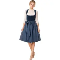 TecTake dressforfun Mini Dirndl Carina - 44 - Blauw - Verkleedkleding Oktoberfest - Duitse Jurk - Feestkleding - Klederdracht - Vrouwenkostuum - Feest - Partykleding
