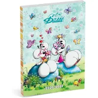 Diddl Schoolagenda 2026-2027 Blauw Internationaal 1dag/pag 12x17.5 cm - van 27 juli 2026 t/m 18 juli 2027