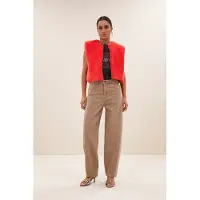 By-bar Wolly Red Gilet Poppy Red Maat: XL | Gilets Outlet | Dames | Rood