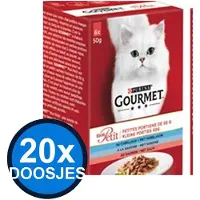 Gourmet 20x - Mon Petit Zalm 6x50g - Kattenvoer Natvoer - 300g