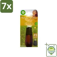 Air Wick 7 x Essential Mist - Navulling - Happiness - Ananas & Wilde Munt - 20ml - Grootverpakking - - Geurverspreider - Essentiële Oliën - Ananas - Munt