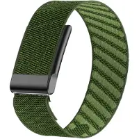 Strap-it Gebreid bandje Nylon geschikt voor WHOOP 5.0 - Donkergroen