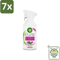 Air Wick 7 x Pure - Luchtverfrisser Spray - Essentiële Oliën - Lavendel - 250ml - Grootverpakking - Luchtverfrisser - Lavendel - Essentiële Oliën - Ontspanning - Sfeer
