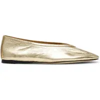 Steve madden Leni Flat Shoes Gold Leather Size: 37 | Ballerina Shoes Outlet | Dames | Goud