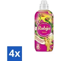 Robijn 4 x – Wasverzachter – Tropical – 765 ml - Wasverzachter - Wasgeur - Tropisch Parfum - Vezelbescherming - Slijtagevermindering