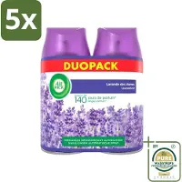 Air Wick 5 x Freshmatic - Luchtverfrisser Navulling - Pure Fresh Lavendel - Bundel - 2x250ml - Grootverpakking - Lavendelgeur - Geurverspreider - Geur In Huis - Geur In Woning - Geur In Badkamer