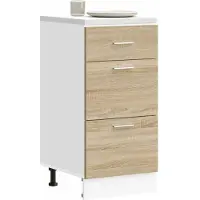 vidaXL Onderkast Lyon 40x46x81,5 cm bewerkt hout sonoma eikenkleurig