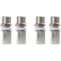 ISTOVO 4 Stuks S216 3/8-24 Naar SO239 Antenne-Montageadapter SO-239 Naar 3/8-24 Schroefdraadantenne-Montageadapter voor CB Ham Radio-Antenne