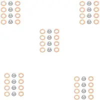ISTOVO 5X Injectorafdichtingsset Injectorpakking 19077-53650 15841-53622 15221-94020 voor D1105 V2203 D905 D1005 V3300 V3600