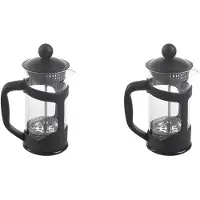 ISTOVO 2X Frans Koffiezetapparaat Kleine Franse Pers Perfect voor Ochtendkoffie Koffiebrouwer met Maximale Smaak en Superieure Filtratie