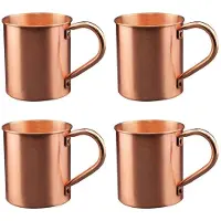 ISTOVO 4X 450ML Koperen Mok Waterbeker Moscow Mule Cup Straight Body Curling Cup Bar Cocktail Glas Bierpul