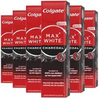 Colgate 6x Tandpasta Max White Active Charcoal 75 ml