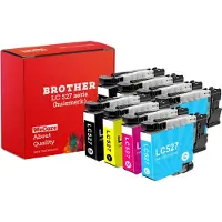Wecare 8-pack | Inktcartridges Geschikt voor Brother LC-527 | Multipack van 4 stuks Geschikt voor Brother MFC-J4350DW - J4550DW - J6960DW - J6977DW