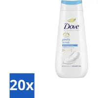 Dove 20 x – Douchegel – Advanced Care Gentle Scrub – 225 ml - Douchegel - Exfoliatie - Huidverzorging - Zachte Douchegel - Schuim