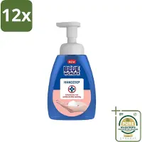 Blue Wonder - Handzeep - Hygiënisch & Verzorgend - 225 ml - Voordeelverpakking - 12 stuks - Antibacteriële handzeep - Schuimende mousse