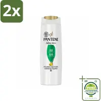 Pantene - Shampoo - Glad & Zijdezacht - Voedt en Versterkt - Voor Pluizig Haar - 225 ml - Voordeelverpakking - 2 stuks - Shampoo - Pluizig haar