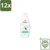 Dove – Douchegel – Fresh Care – 250 ml - Voordeelverpakking - 12 stuks - Schone huid - Huid reinigen