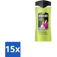Axe 15 x – Douchegel – Epic Fresh Fresh Boost 3-in-1 – 400 ml - Douchegel - Frisheid - Lichaam - Gezicht - Haar