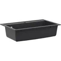 vidaXL Enkele spoelbak keuken Graniet 79,5 x 50,5 x 20 cm Grafiet